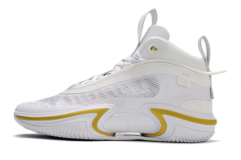 Баскетбольные кроссовки Air Jordan XXXVI ( 36 )  " White\Gold "