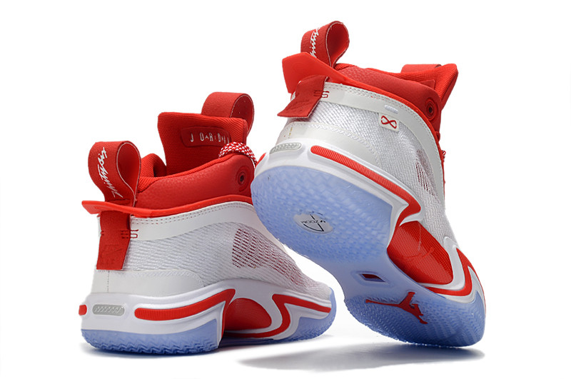Баскетбольные кроссовки Air Jordan XXXVI ( 36 ) " White\Red " - фото 2 - id-p93904158