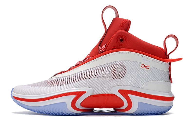 Баскетбольные кроссовки Air Jordan XXXVI ( 36 ) " White\Red " - фото 1 - id-p93904158