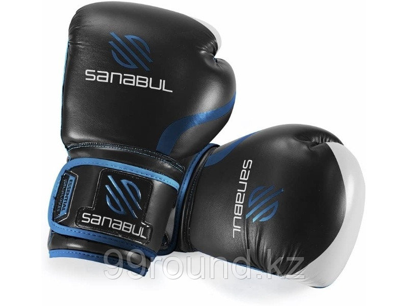 Боксерские перчатки Sanabul Essential 10 oz синие