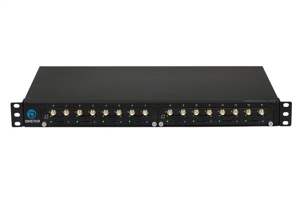 GSM VoIP шлюз Dinstar DWG2000F-16G-M с антенным сумматором (M)