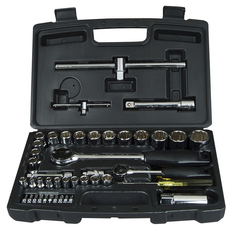 Набор торцевых головок 1/4"+1/2" (40 ПРЕДМЕТОВ) STANLEY 1-94-656