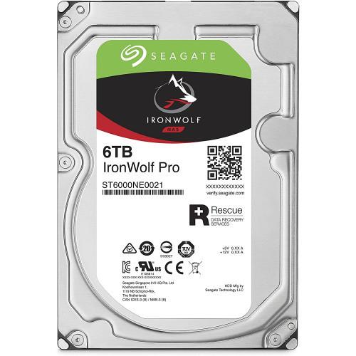 Жесткий диск HDD 6Tb Seagate IronWolf Pro ST6000NE000 3.5" SATA 6Gb/s 256Mb 7200rpm ST6000NE000
