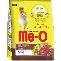 Me-O Adult для взрослых кошек всех пород с говядиной и овощами, 7 кг