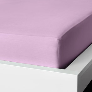 Простыня натяжная ДВАЛА 90х200 сиреневый ИКЕА, IKEA, фото 2