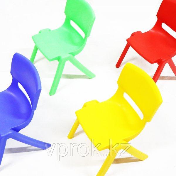 Стульчик детский пластиковый высота сиденья 24 см, синий - фото 4 - id-p28708358