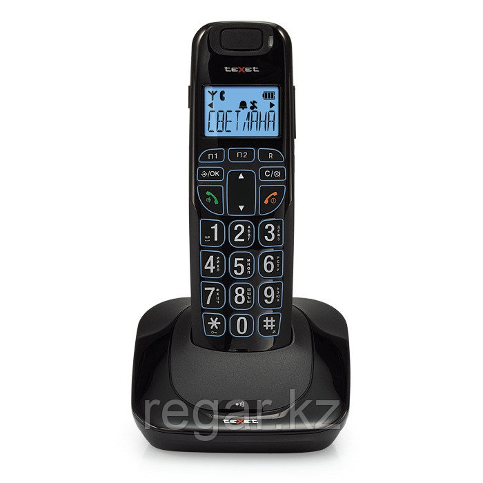 Телефон беспроводной Texet TX-D7505А черный