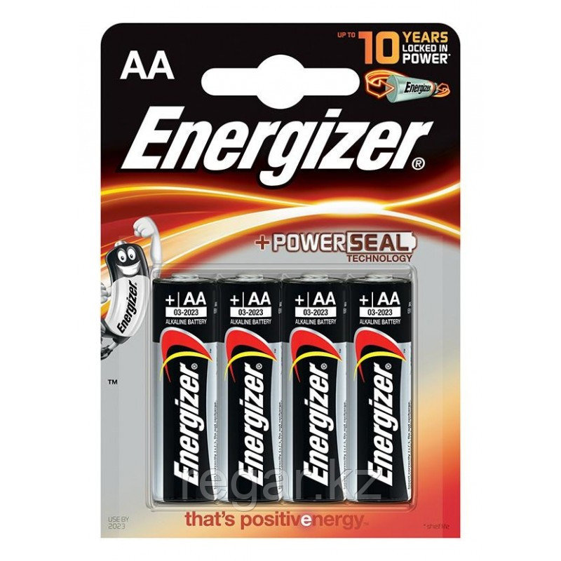 Элемент питания LR6 AA Energizer POWER Alkaline 4 штуки в блистере