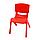 Стульчик детский пластиковый высота сиденья 24 см, красный, фото 2