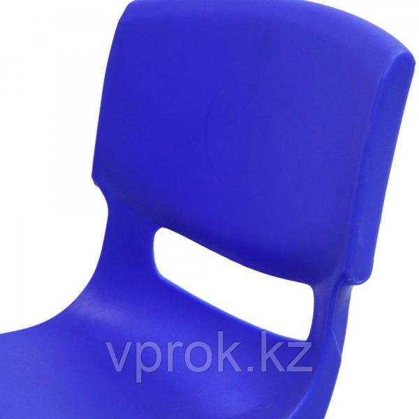 Стульчик детский пластиковый высота сиденья 28 см, синий - фото 3 - id-p93971769
