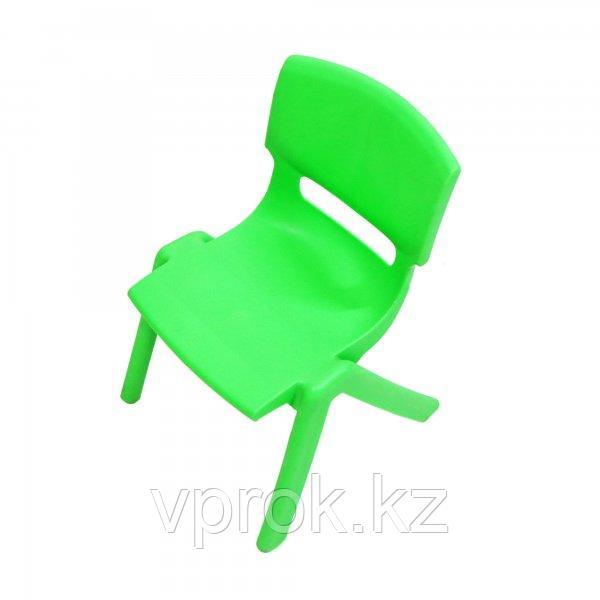 Стульчик детский пластиковый высота сиденья 28 см, зеленый - фото 3 - id-p93971840