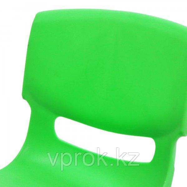 Стульчик детский пластиковый высота сиденья 28 см, зеленый - фото 4 - id-p93971840
