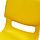 Стульчик детский пластиковый высота сиденья 28 см, желтый, фото 3