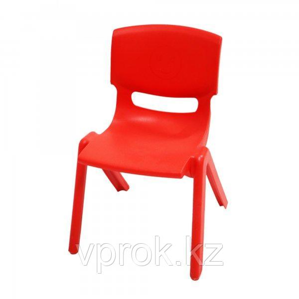 Стульчик детский пластиковый высота сиденья 30 см, красный