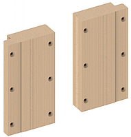 Комплект деревянных пластин TECEprofil для крепления поручней безопасности