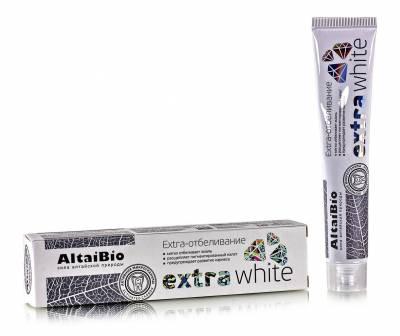 AltaiBio Зубная паста с активными микрогранулами "Экстра отбеливание", 75мл