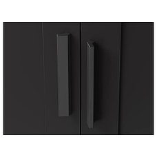 BRIMNES БРИМНЭС Шкаф платяной 2-дверный, черный, 78x190 см, фото 3