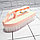 Щетка-утюг для чистки ковров пластиковыми щетинками ARJ plastic 150 розовая, фото 5