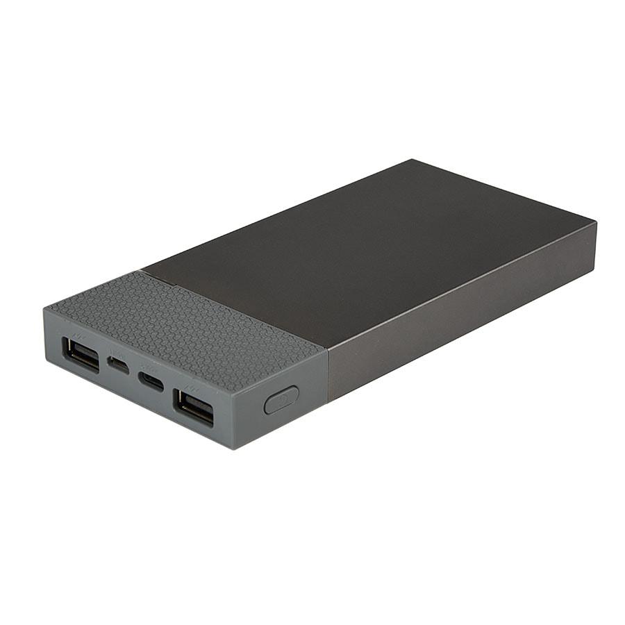 Универсальный аккумулятор "Slim Pro" (10000mAh),серый, 13,8х6,7х1,5 см,пластик,металл