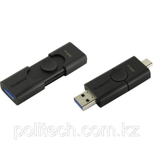 USB Флеш 32GB 3.2G1 Kingston DTDE, 32GB Type-C черный