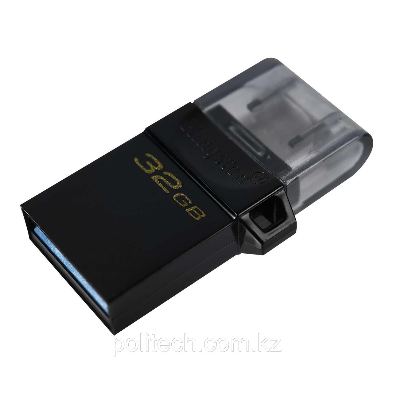 USB Флеш 32GB 3.0 Kingston OTG DTDUO3G2, 32GB черный