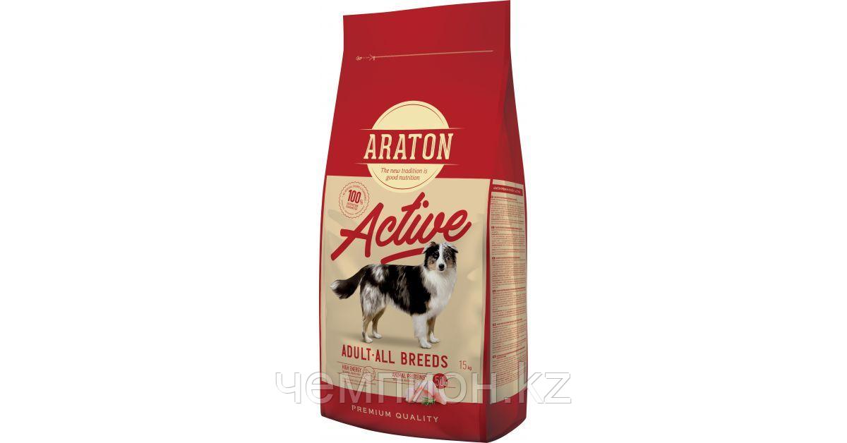 456342 Araton Adult Active, Аратон для активных собак всех пород с курицей, уп.15кг.