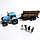 Набор игрушечный для детей Синий трактор прицеп с коровой EN 1001, фото 5