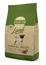 456380 Araton Junior Lamb, Аратон для щенков всех пород с ягненком, уп.15кг.