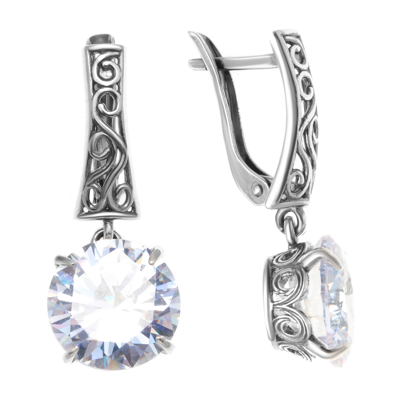 Серьги Красная Пресня , фианит, ажурное 3387798
