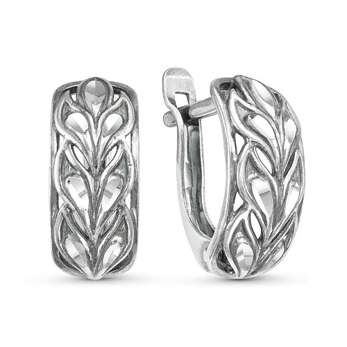 Серьги Красная Пресня , без вставок, с английским замком, ажурное 3309188-5