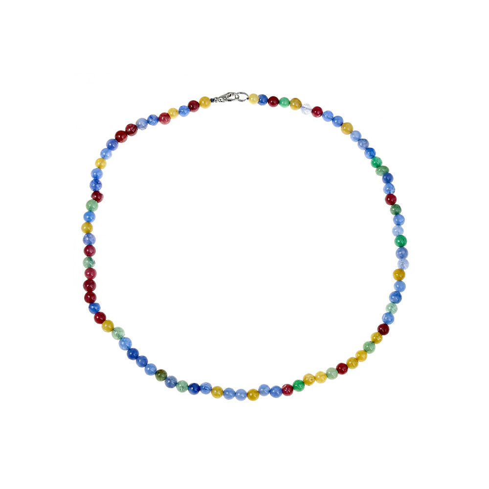 Бусы серебро без покрытия, агат 02T-HTC2-d6-55cm размеры - 55