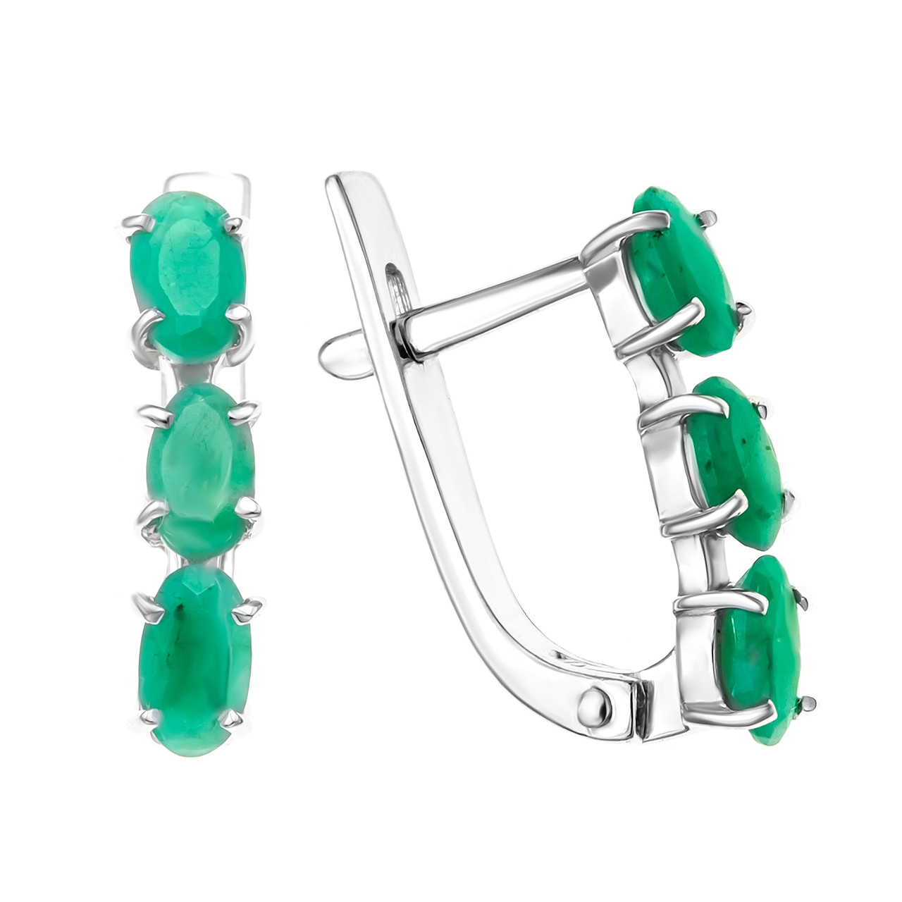 Серьги TEOSA серебро с родием 200-955-nEM
