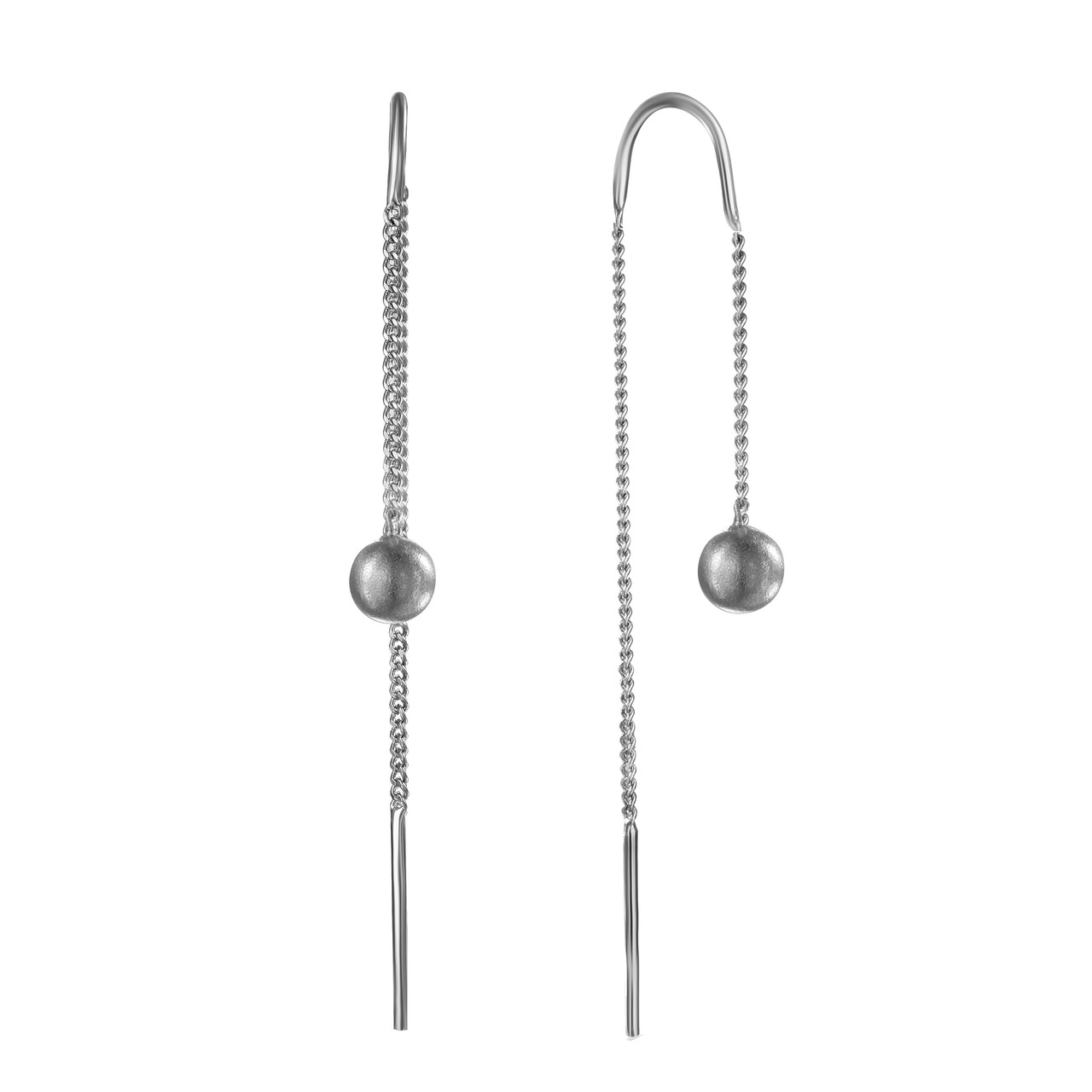 Серьги TEOSA серебро с родием 10225-0535-00