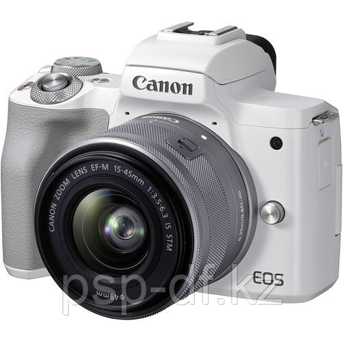 Фотоаппарат Canon EOS M50 Mark II kit EF-M 15-45mm f/3.5-6.3 IS STM белый