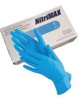 Перчатки нитровиниловые S, синие NitriMAX 100шт.