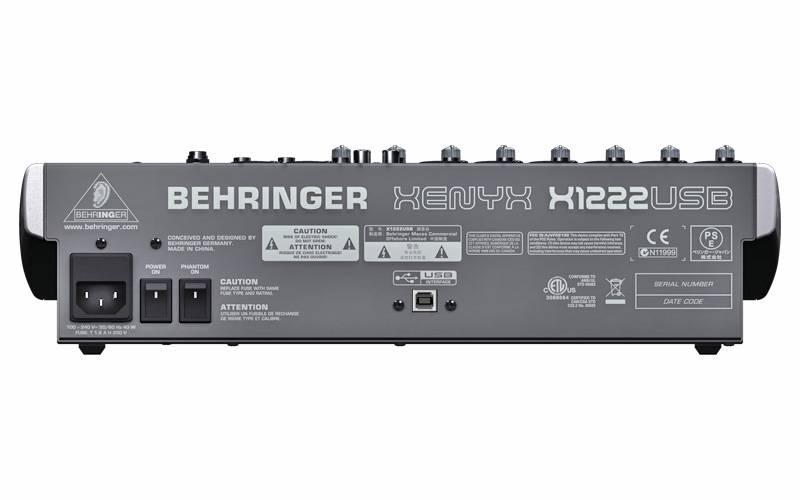Микшерный пульт Behringer Xenyx X1222USB - фото 2 - id-p93997858
