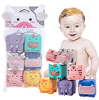 НАБОР ВИНИЛОВЫХ КУБИКОВ "ЖИВОТНЫЕ" в сетке