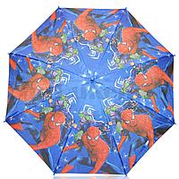 Зонт детский Человек Паук трость 66 сантиметров синий