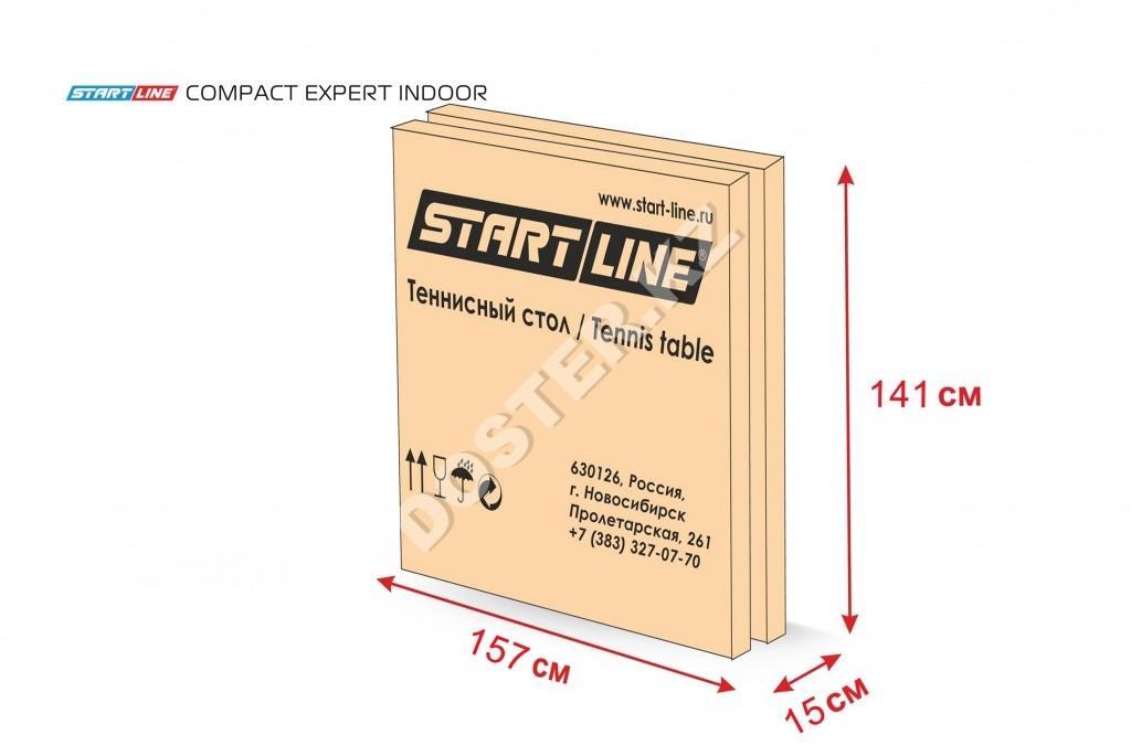 Теннисный стол Compact Expert Indoor с сеткой (синий, зеленый) - фото 7 - id-p94003632