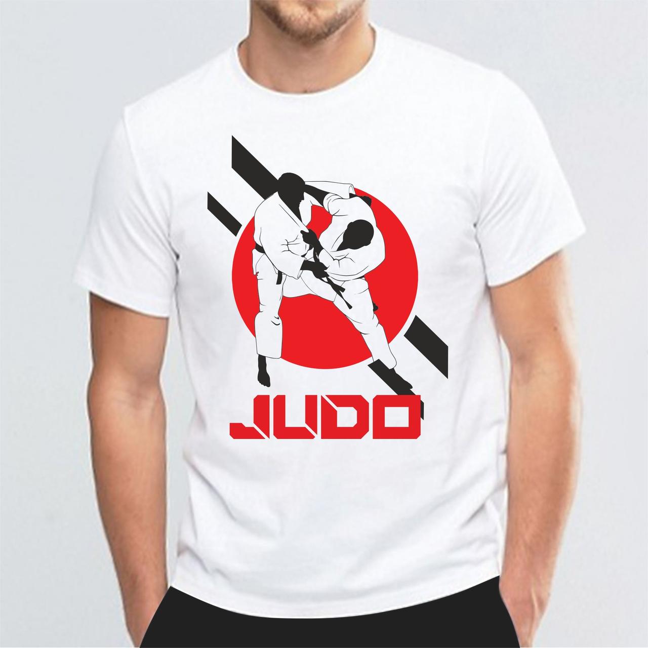 Футболка с принтом Judo, Дзюдо
