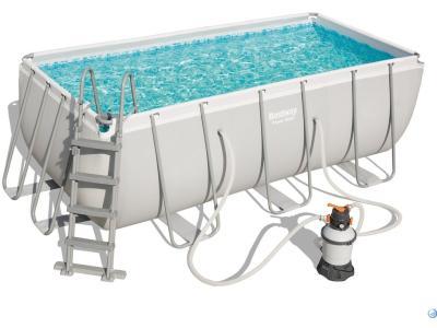 Бассейн Bestway Rectangular Power Steel Frame 56457