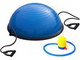 Балансировочный тренажер Original FitTools Босу BS500 черный-синий