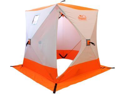 Палатка Следопыт PF-TW-06 белый-оранжевый - фото 1 - id-p94005435