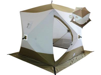 Палатка Следопыт Premium PF-TW-15 белый-зеленый - фото 1 - id-p94005438