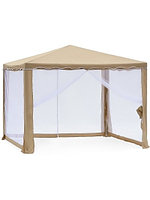 Садовый шатер Green Glade 1040 бежевый-белый
