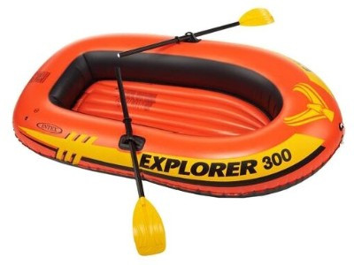 Надувная лодка Intex Explorer 300 58332 оранжевая