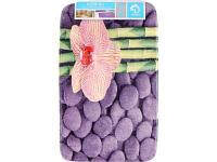 Коврик для ванной Доляна Орхидея 45×75 фиолетовый
