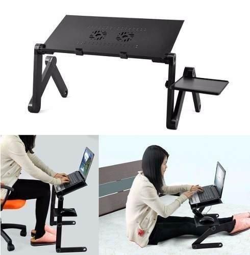 Письменный стол Laptop Table Столик для ноутбука 8 в 1 черный Laptop Table T8 - фото 4 - id-p94007431