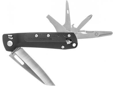 Складной нож LEATHERMAN Мод. FREE K4 GRAY (9^)лезвие (420HC): 8,4см, фиксатор, клип (вес: 156г.) R39036
