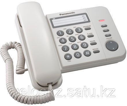 Panasonic Телефон проводной PANASONIC KX-TS2352RUW, фото 2